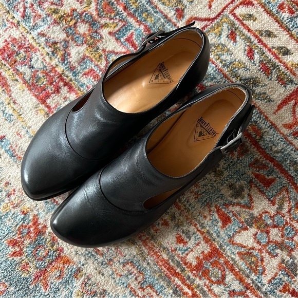 John Fluevog Gracias Side Buckle Shoes w/ Cutout - Picture 4 of 16